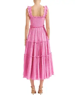 Steele  Everly Shirred Dress Pink Size XS / AU 6 for rent on The Volte - image 2