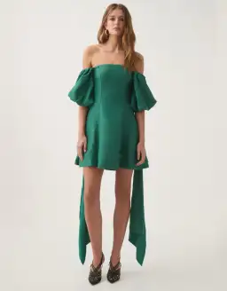 Aje Incarnation Mini Dress Emerald Size 16 for rent on The Volte - image 4