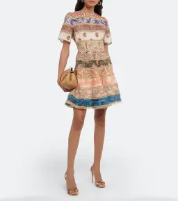 Zimmermann Devi Spliced Mini Dress Print Size 2 / AU 12 for rent on The Volte - image 1