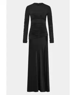 Sir the Label Alessia Draped Gown Black Size 2 / AU 10 for rent on The Volte - image 4