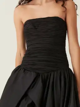 Aje Violette Bubble Hem Maxi Dress Black Size AU 6 for rent on The Volte - image 2