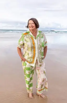 Alemais Checkmate Linen Shirt and Pants Set Multi Size 14