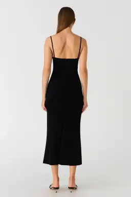 Misha Cambria Slinky Jersey Dress Black Size 10  for rent on The Volte - image 4