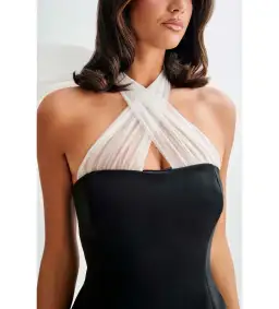 Meshki Mini Tulle Dress Black Size 4 for rent on The Volte - image 2