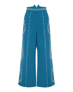 Alemais Donovan Corded Blouse and Pants Blue Size AU 16 for rent on The Volte - image 5
