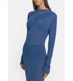 Viktoria and Woods Lovestruck Midi Dress in Blue Size 1/AU 8 for rent on The Volte - image 4