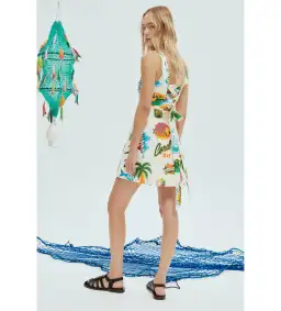 Alemais Samaki Mini Dress Multi Print Size 16 for rent on The Volte - image 3