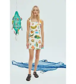 Alemais Samaki Mini Dress Multi Print Size 16 for rent on The Volte - image 1