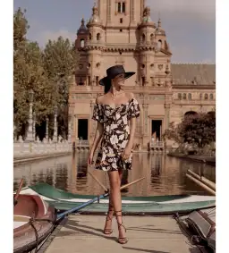 Sheike Trudy Floral Mini Dress Multi Floral Size 10