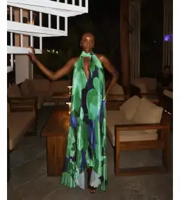 L’Idee Opera Gown Capri Green Size 8 for rent on The Volte - image 2