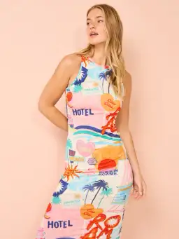 Roame Theodore Dress In Ciao Miami Size 14 for rent on The Volte - image 2