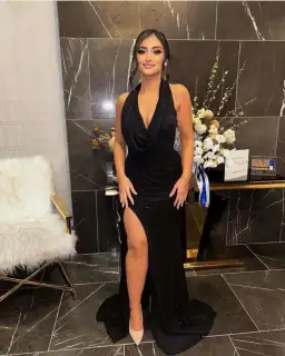 Portia and Scarlett Jet Black Dress  Size AU8 for rent on The Volte - image 1