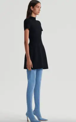 Scanlan Theodore Crepe Knit Peplum Dress AU 8 for rent on The Volte - image 2