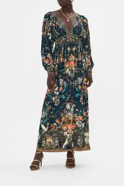 Camilla V Neck Waisted Jersey Dress AU 10 for rent on The Volte - image 1