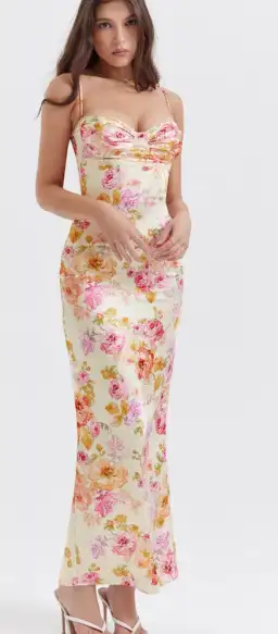 House of CB Josefina Maxi Dress Floral Size 8