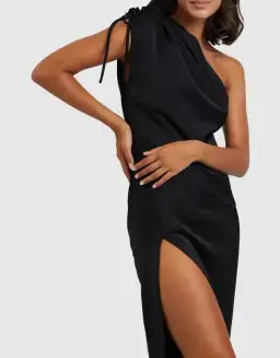 By Johnny One Shoulder Jasmine Dress Black Size 6 for rent on The Volte - image 3
