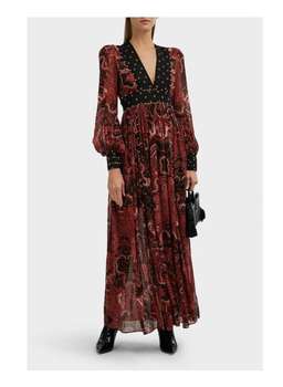 Thurley ‘Dina’ V Neck Crepe Maxi Dress - size 8