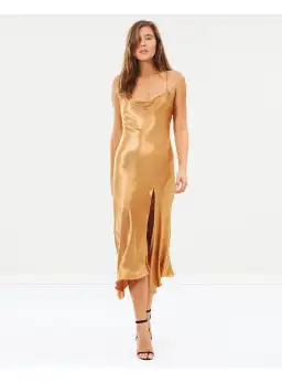 Bec & Bridge Feel The Heat Dress Cinnamon Size AU 8