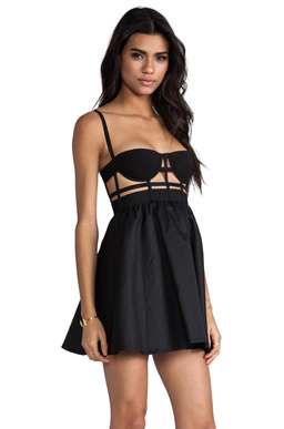 Shakuhachi cage corset dress