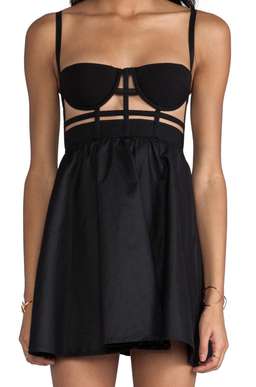 Shakuhachi cage corset dress