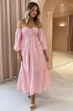 Steele Jacques Dress Pink Size 10 for rent on The Volte - image 3