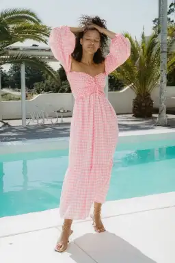 Steele Jacques Dress Pink Size 10 for rent on The Volte - image 1