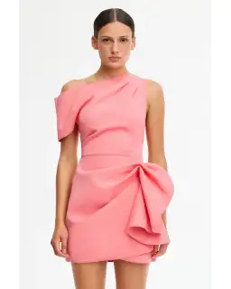 Acler Eddington Mini Dress Pink Rose Size AU 10  for rent on The Volte - image 2