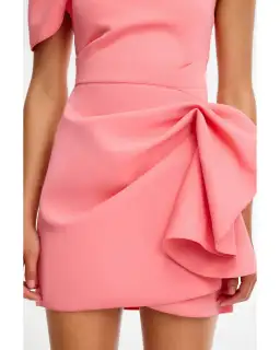 Acler Eddington Mini Dress Pink Rose Size AU 10  for rent on The Volte - image 4