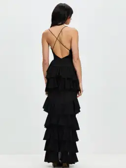 Derma Department Barcelona Maxi Dress Black Size AU 4 for rent on The Volte - image 2