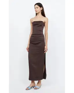 Bec & Bridge Jones Strapless Maxi Dress Cocoa Size AU 10  for rent on The Volte - image 3