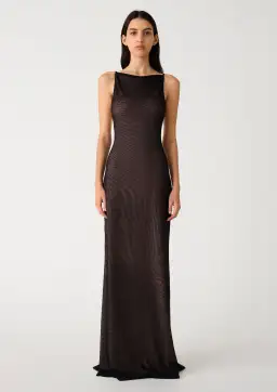 Misha Nina Mesh Dress Black Size 10/M for rent on The Volte - image 1