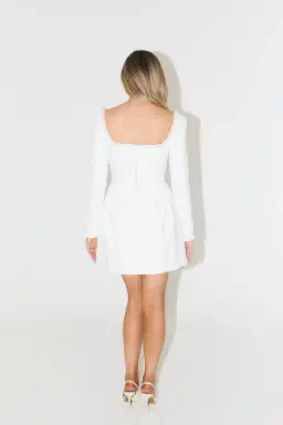Odd Muse Ultimate Muse Pearl Mini Dress White Size 12 for rent on The Volte - image 2