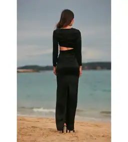 Sonya Moda Ruba Cutout Maxi Dress Black Size AU 12 for rent on The Volte - image 2