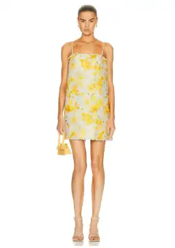 Zimmermann Wonderland Shell Shift Mini Dress Daffodil Floral Print Size 1 / AU 10 for rent on The Volte - image 1