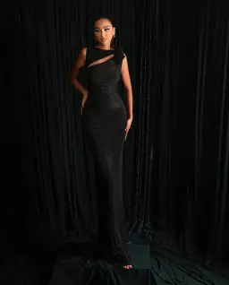 Diba Celina Heppa Gown Black Size 10 for rent on The Volte - image 1