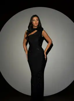 Diba Celina Heppa Gown Black Size 10 for rent on The Volte - image 2