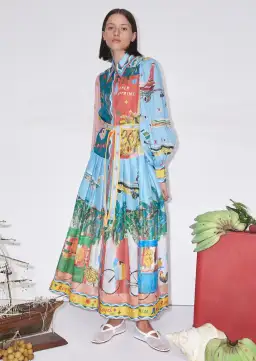 Alemais All Aboard Shirtdress Multi Size 10