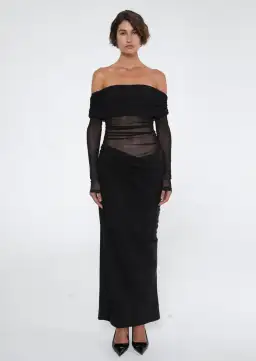 Benni Yasmin Maxi Dress Black Size  6 for rent on The Volte - image 1