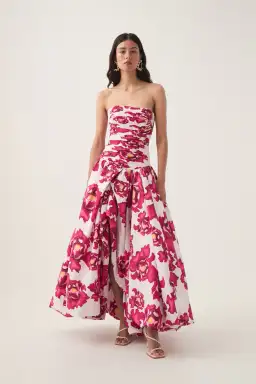 Aje Behold Maxi Dress in Boldly Blooming Size 14