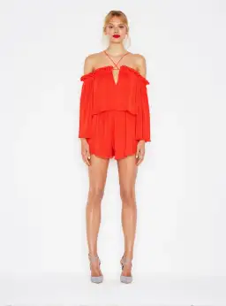 Alice McCall Locomotion Playsuit Red Size 6