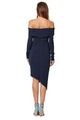 Bec & Bridge Florence Long Sleeve Dress Navy Size AU 6 for rent on The Volte - image 2