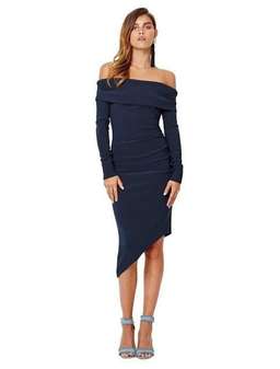 Bec & Bridge Florence Long Sleeve Dress Navy Size AU 6 for rent on The Volte - image 1