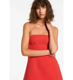 Sir The Label Spoerri Sculpted Mini Dress Red Size AU 6 for rent on The Volte - image 3