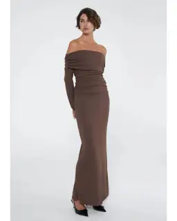 Benni Lorena Maxi Dress Ash Brown Size AU 12 for rent on The Volte - image 2