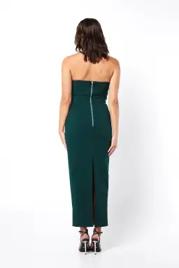 Mossman Vice Versa Midi Dress in Teal Size 6 for rent on The Volte - image 3