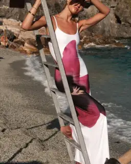 With Harper Lu Slip Dress Pearl Lily Floral Size 10  for rent on The Volte - image 2