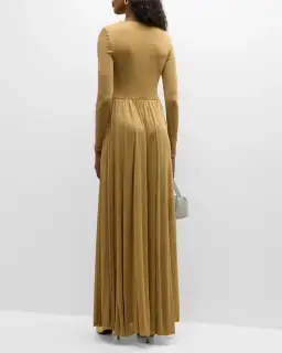 Zimmermann Lyrical Sparkly Lurex Gown Gold Size 3/Au 14 for rent on The Volte - image 2