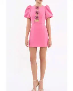 Rebecca Vallance Aubree Flower Mini Pink Size AU 10