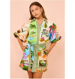 Alemais Paradiso Mini Dress Multi Size AU 10 for rent on The Volte - image 3