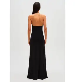 Misha Jennifer Cupro Maxi Dress Black Size 8  for rent on The Volte - image 3